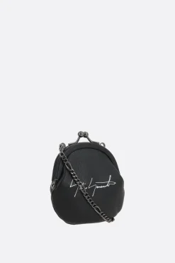 Piccola Pelletteria>DISCORD YOHJI YAMAMOTO portamonete in pelle liscia con catena Nero