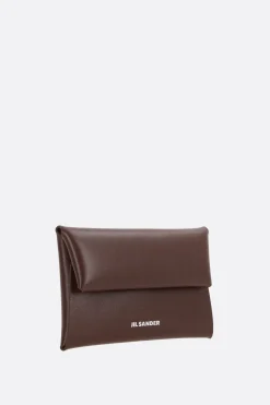 Piccola Pelletteria>JIL SANDER portamonete in pelle liscia Marrone