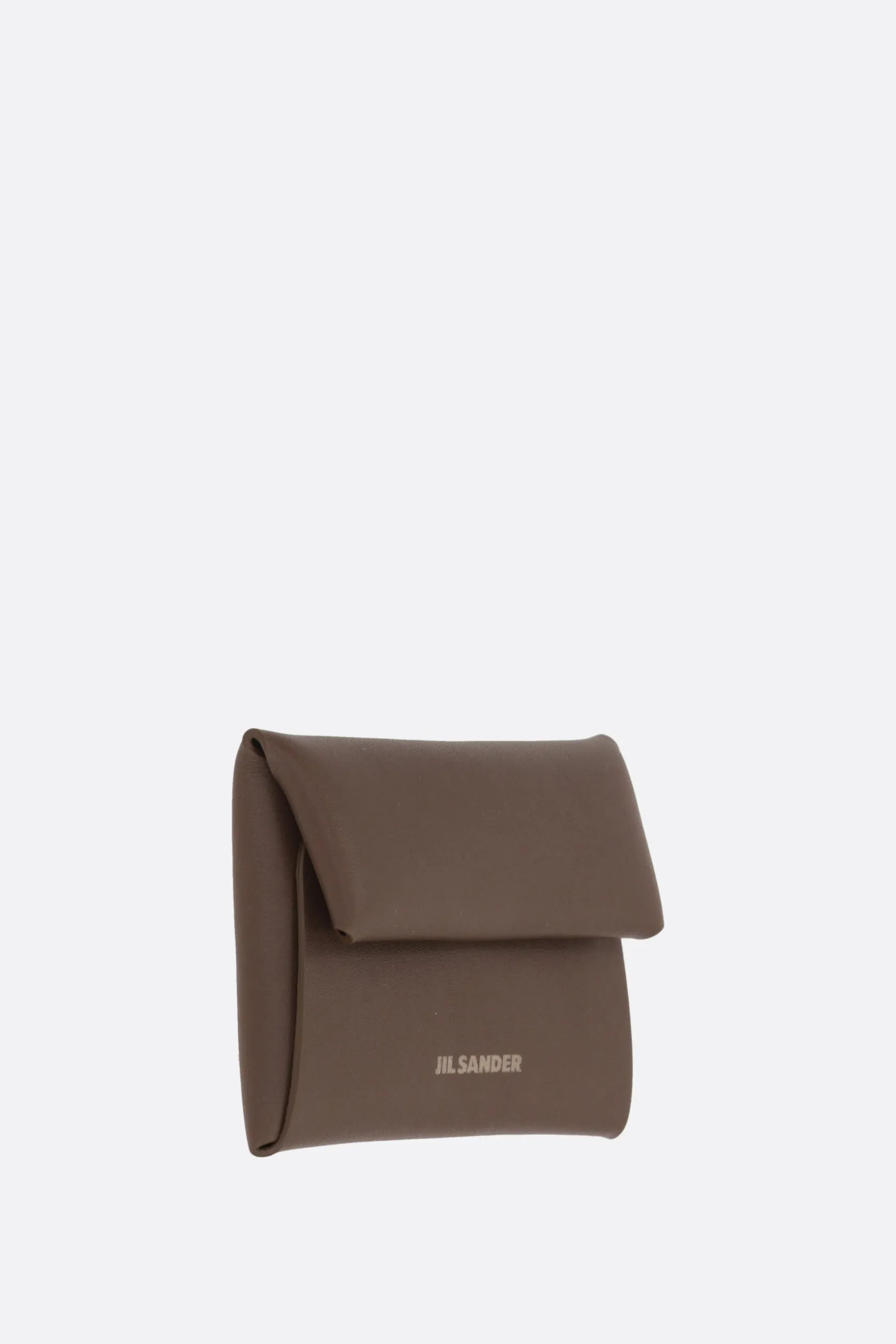 Piccola Pelletteria>JIL SANDER portamonete in pelle liscia Marrone