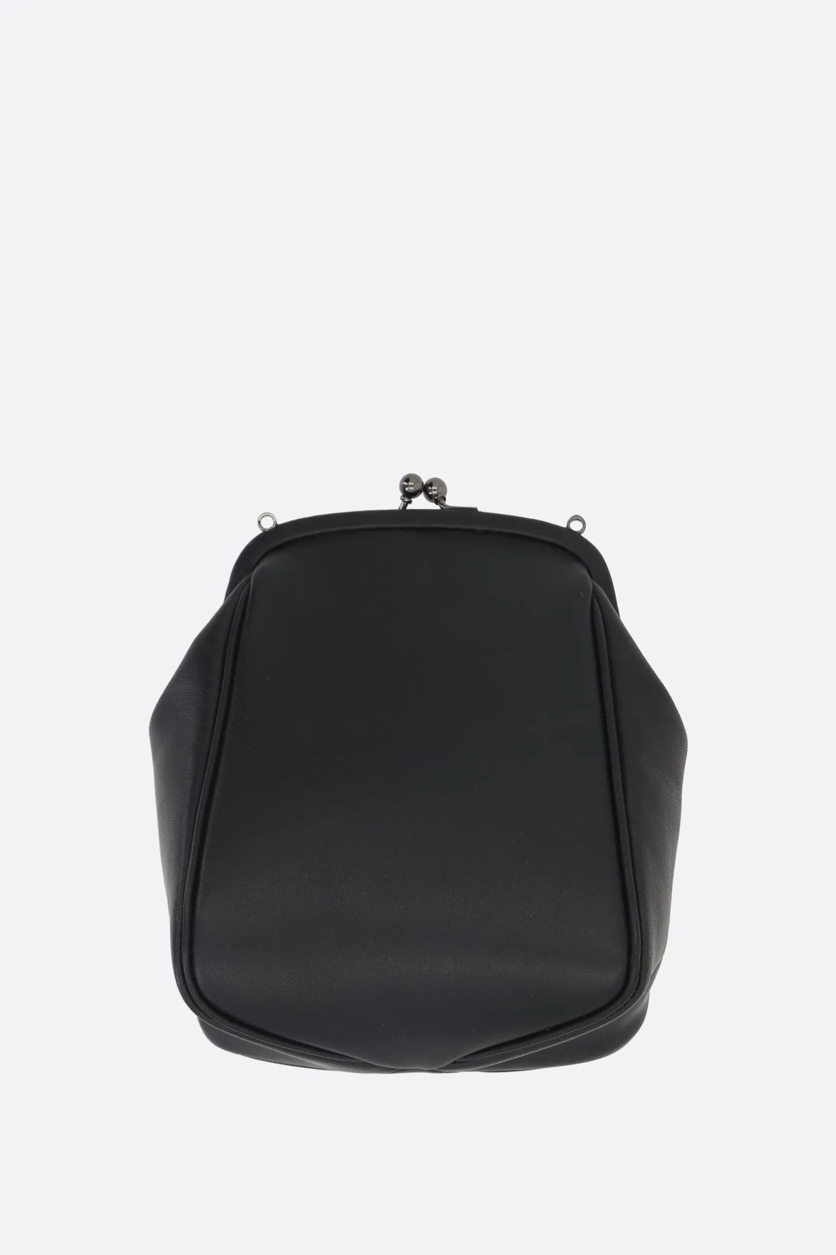 Borse A Tracolla>DISCORD YOHJI YAMAMOTO pouch Clasp media in pelle liscia Nero