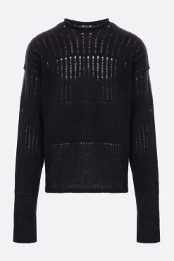 Topwear>RICK OWENS pulliover oversize in misto lana Nero