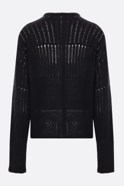 Topwear>RICK OWENS pulliover oversize in misto lana Nero