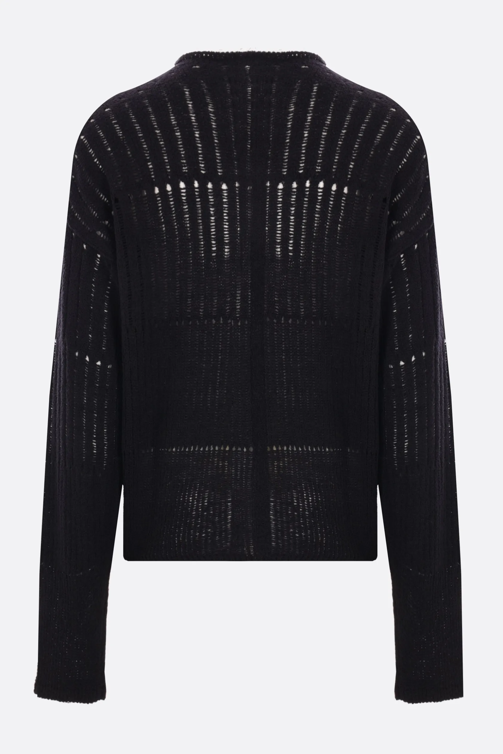 Topwear>RICK OWENS pulliover oversize in misto lana Nero