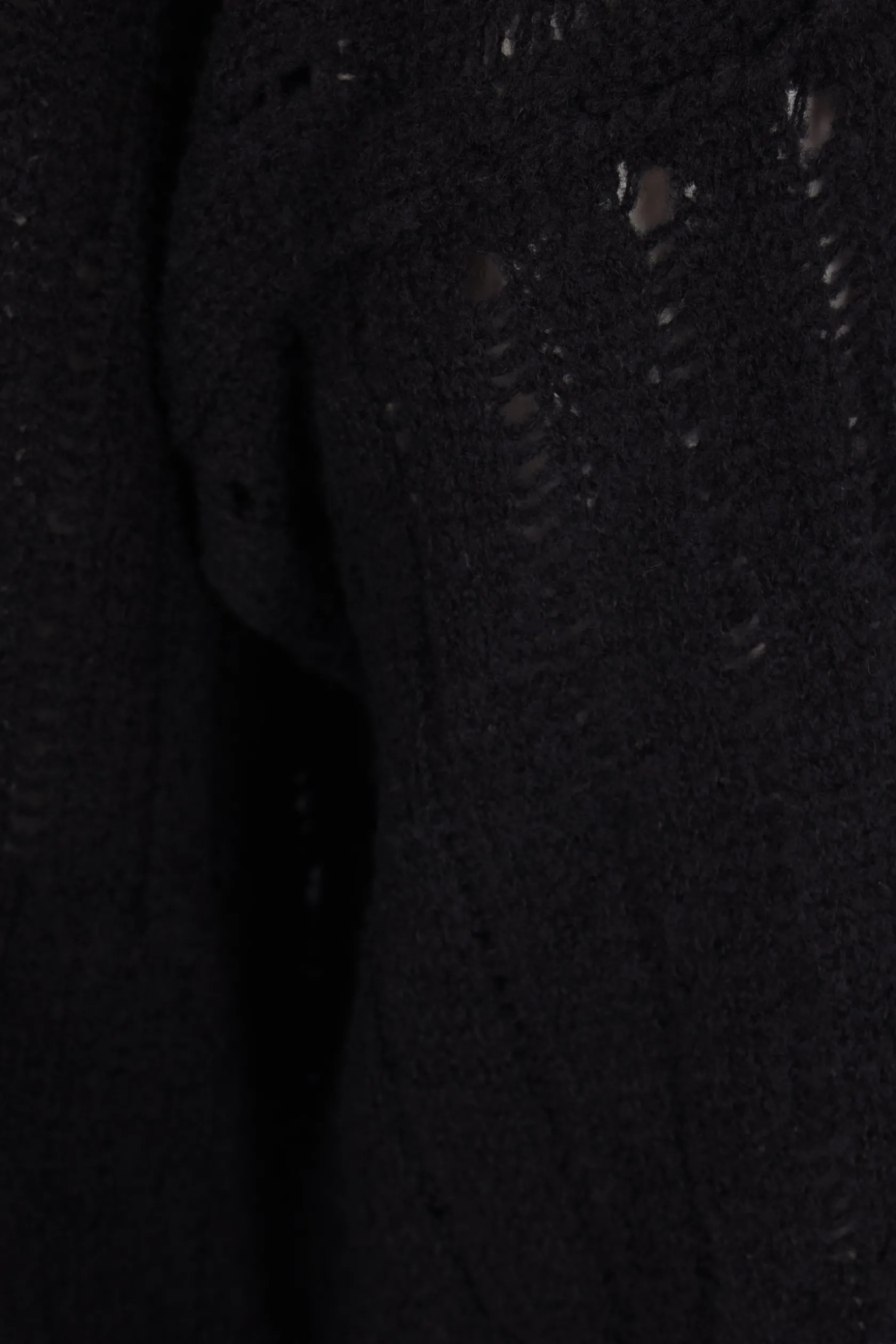 Topwear>RICK OWENS pulliover oversize in misto lana Nero