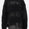 Topwear>Y'S pullover destrutturato in misto lana Nero