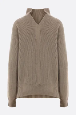 Topwear>RICK OWENS pullover Fisherman Tabard in lana Grigio