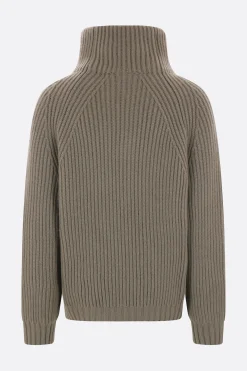 Topwear>META CAMPANIA COLLECTIVE pullover half-zip Michel in cashmere Grigio