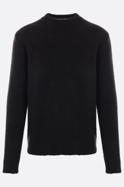 Topwear>JIL SANDER pullover in lana alpaca Nero