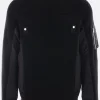Topwear>SACAI pullover in lana e twill Nero