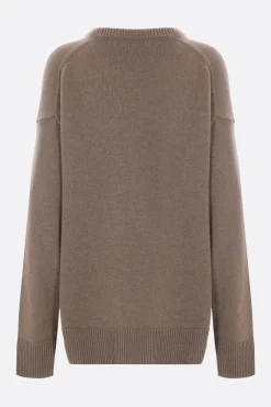 Topwear>NICCOLÒ PASQUALETTI pullover oversize in cashmere Marrone