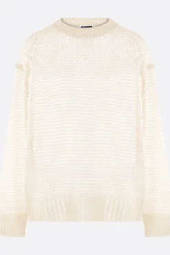 Topwear>JIL SANDER pullover oversize in seta Neutro