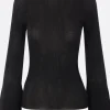 Topwear>CFCL pullover Soft Portrait in maglia a costine Nero