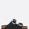 Sandali>BIRKENSTOCK sandalo flat Arizona Big Buckle in pelle oliata (Narrow Fit) Nero