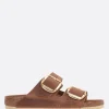 Sandali>BIRKENSTOCK sandalo flat Arizona Big Buckle in pelle oliata (Narrow Fit) Marrone