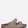 Sandali Flat>BIRKENSTOCK sandalo flat Arizona BS in suede (Narrow Fit) Neutro