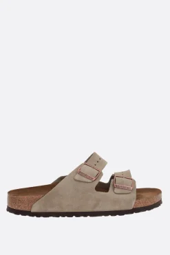 Sandali Flat>BIRKENSTOCK sandalo flat Arizona BS in suede (Narrow Fit) Neutro