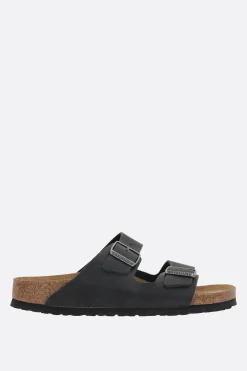 Sandali Flat>BIRKENSTOCK sandalo flat Arizona BS in pelle oliata (Narrow Fit) Nero