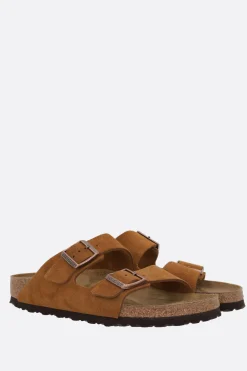 Sandali>BIRKENSTOCK sandalo flat Arizona BS in suede (Narrow Fit) Marrone