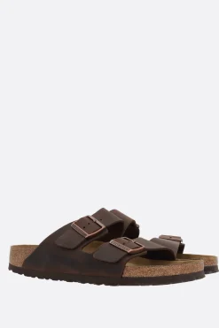 Sandali Flat>BIRKENSTOCK sandalo flat Arizona BS in pelle oliata (Narrow Fit) Marrone