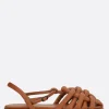 Sandali>HEREU sandalo flat Cabersa in nappa imbottita Marrone