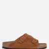 Sandali Flat>BIRKENSTOCK sandalo flat Zürich BS in suede (Narrow Fit) Marrone