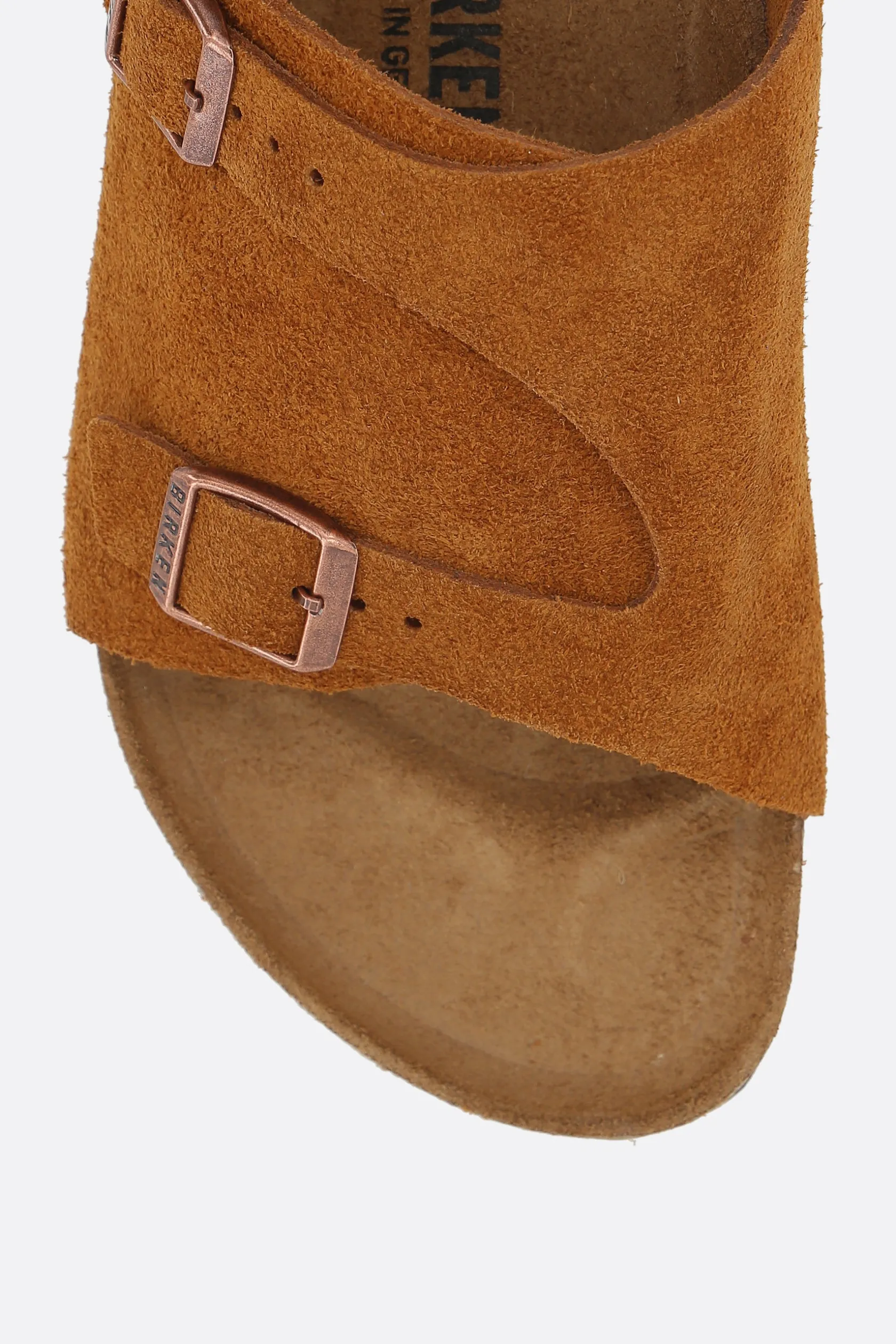 Sandali Flat>BIRKENSTOCK sandalo flat Zürich BS in suede (Narrow Fit) Marrone