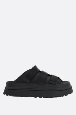 Sandali>UGG sandalo flatform GoldenGlow in pelle sintetica Nero