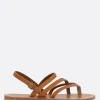 Sandali>K.JACQUES X 10 CORSO COMO sandalo infradito Nemesis in pelle liscia Marrone