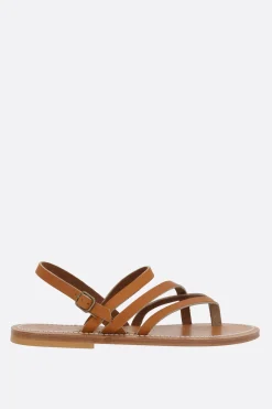 Sandali>K.JACQUES X 10 CORSO COMO sandalo infradito Nemesis in pelle liscia Marrone