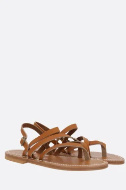 Sandali>K.JACQUES X 10 CORSO COMO sandalo infradito Nemesis in pelle liscia Marrone