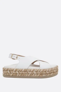 Sandali>PALOMA BARCELO' sandalo platform Francia in nappa Bianco