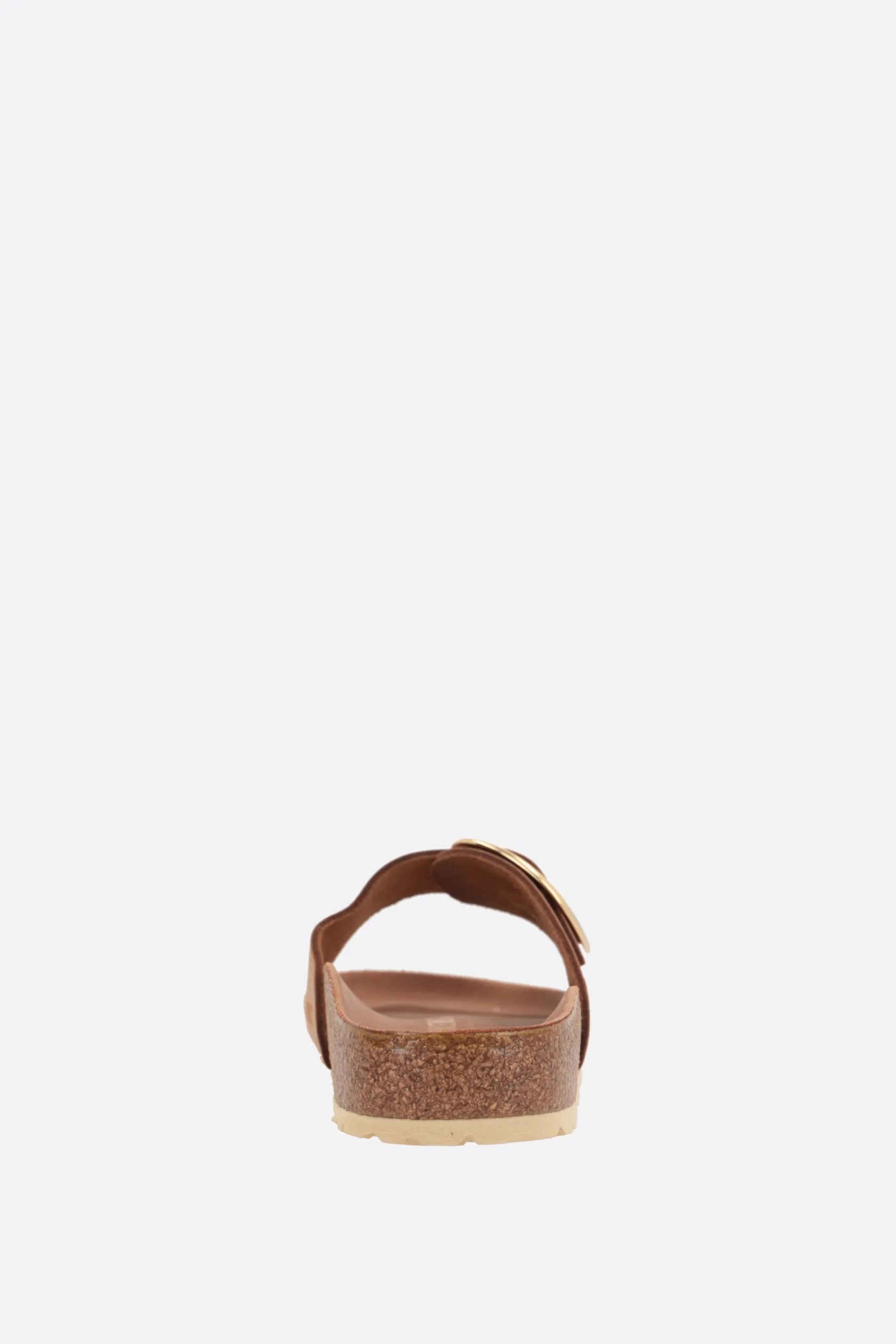 Sandali>BIRKENSTOCK sandalo slide Madrid Big Buckle in pelle oliata (Narrow Fit) Marrone