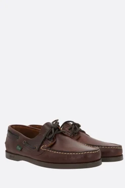 Scarpe Stringate>PARABOOT scarpa da barca Barth in pelle liscia Marrone