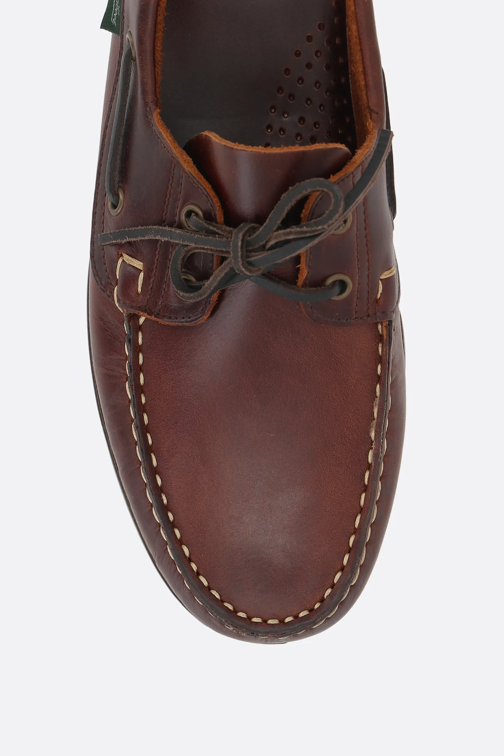 Scarpe Stringate>PARABOOT scarpa da barca Barth in pelle liscia Marrone