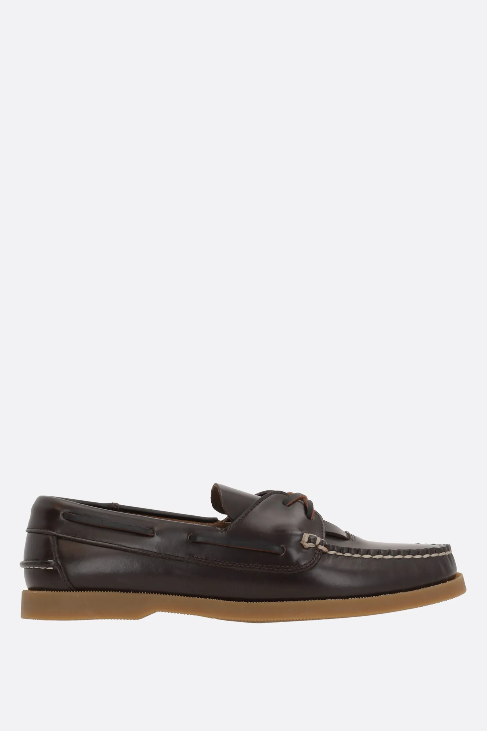 Scarpe Basse>HEREU scarpa da barca Saler Nautic in pelle liscia Marrone