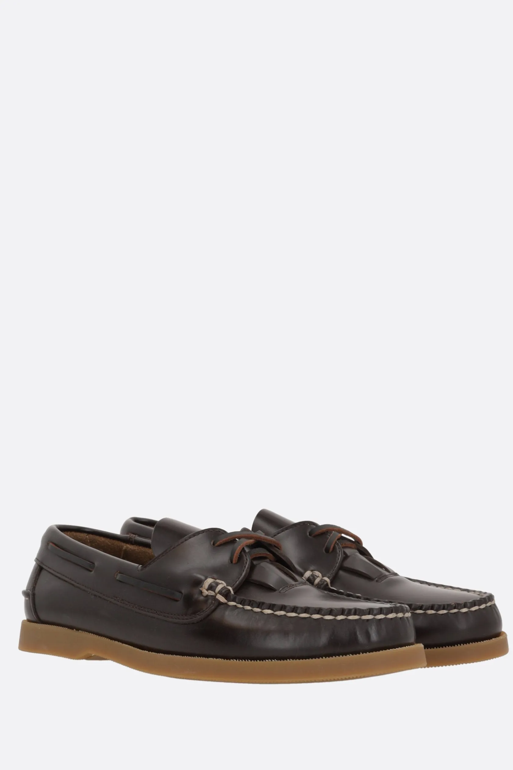 Scarpe Basse>HEREU scarpa da barca Saler Nautic in pelle liscia Marrone
