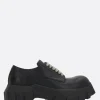 Stivali>RICK OWENS scarpa derby Mega Tractor in pelle liscia Nero