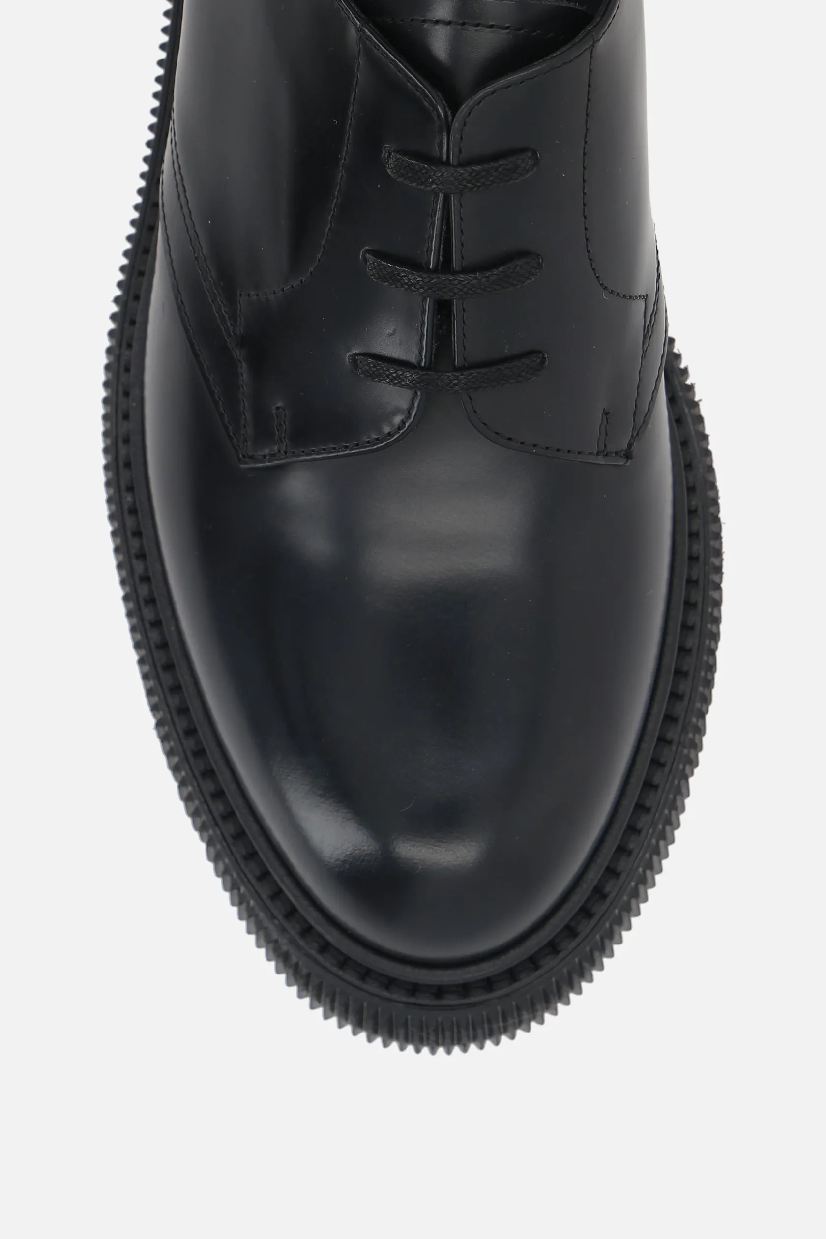 Scarpe Stringate>ADIEU PARIS scarpa derby Type 132 in pelle spazzolata Nero