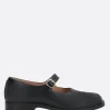 Scarpe Basse>MAISON MARGIELA scarpa mary-jane Tabi in pelle liscia Nero