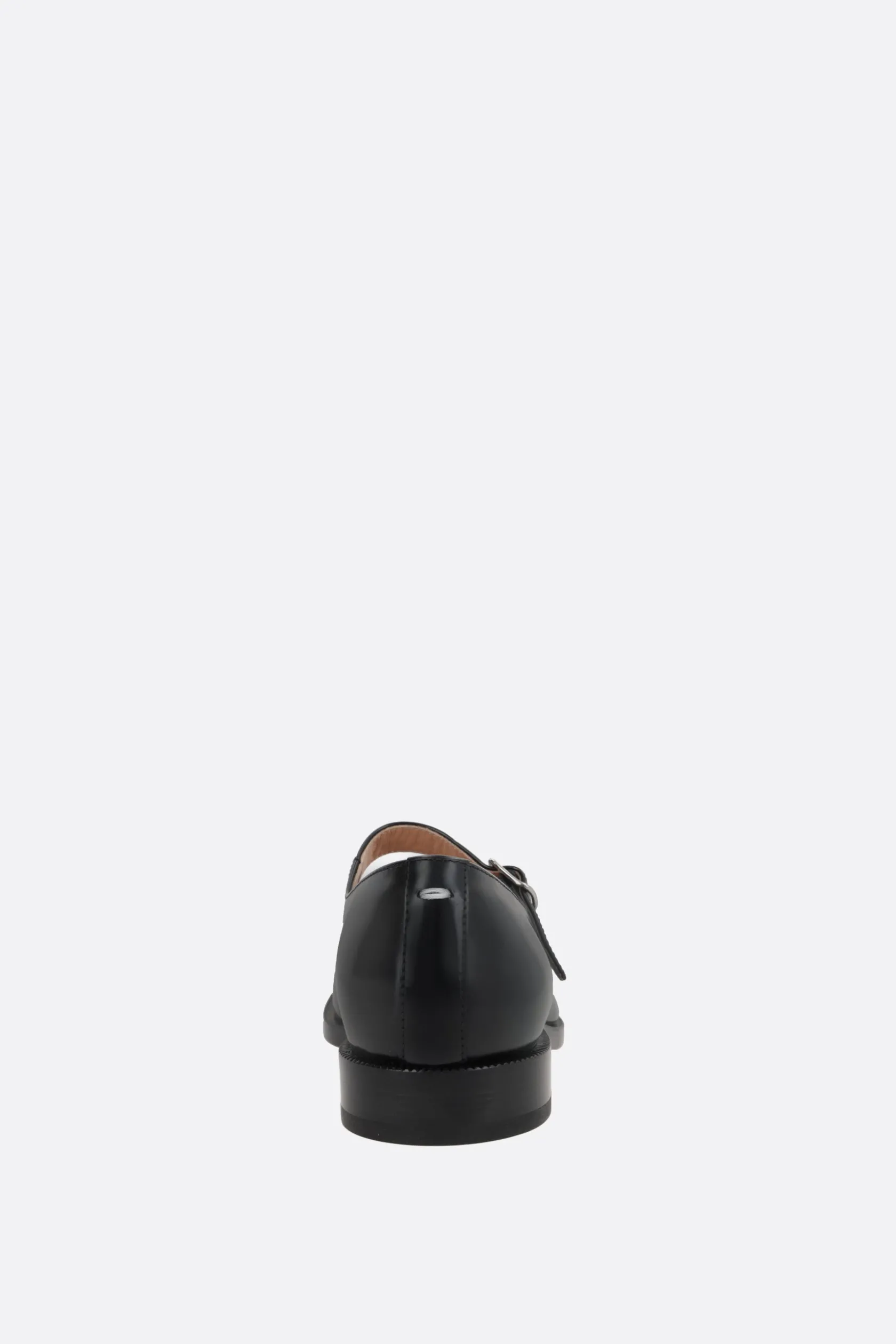 Scarpe Basse>MAISON MARGIELA scarpa mary-jane Tabi in pelle liscia Nero