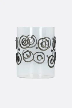 Lifestyle>10 CORSO COMO set 6 bicchieri in vetro decorato Nero