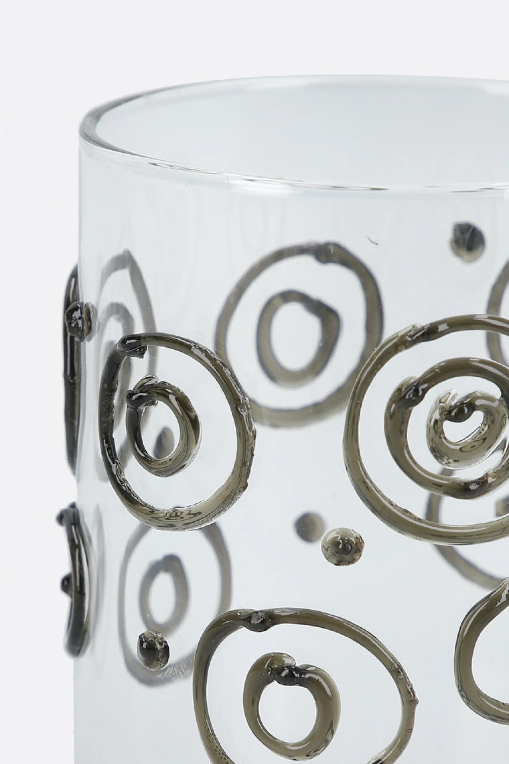 Lifestyle>10 CORSO COMO set 6 bicchieri in vetro decorato Nero