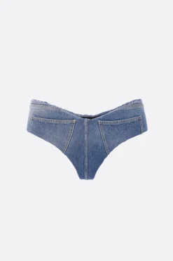 Pantaloni>DURAN LANTINK shorts in denim imbottito Blu