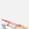 Décolletés E Slingbacks>ROGER VIVIER slingback Belle Vivier in vernice Rosso