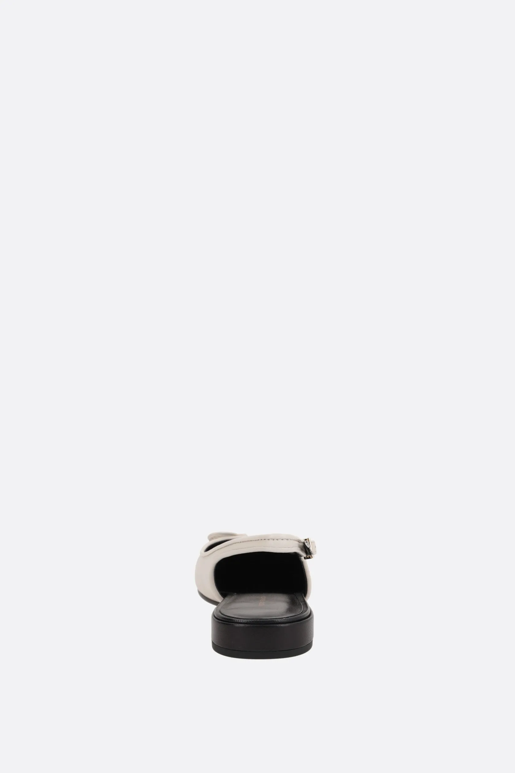 Décolletés E Slingbacks>TORY BURCH slingback flat in nappa bicolore Neutro