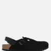 Décolletés E Slingbacks>BIRKENSTOCK slingback flat Tokio II in suede (Narrow Fit) Nero