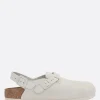 Décolletés E Slingbacks>BIRKENSTOCK slingback flat Tokio II in suede (Narrow Fit) Bianco