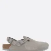Sandali>BIRKENSTOCK slingback flat Tokio II in suede (Narrow Fit) Grigio