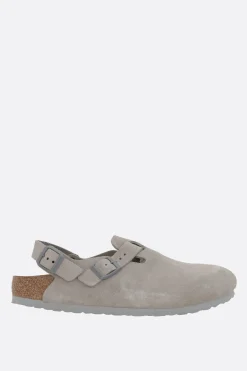 Sandali>BIRKENSTOCK slingback flat Tokio II in suede (Narrow Fit) Grigio