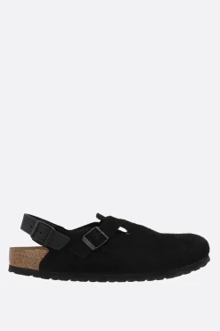 Mocassini E Slippers>BIRKENSTOCK slingback flat Tokio II in suede (Narrow Fit) Nero